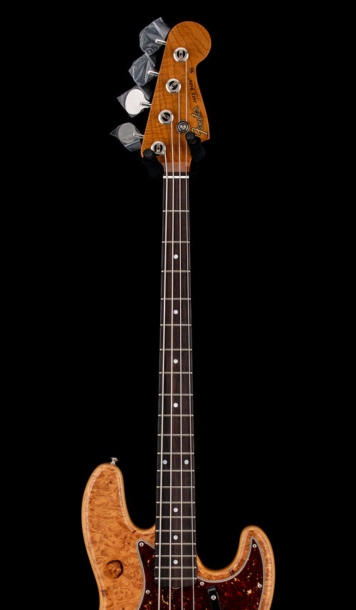 Fender Custom Shop Artisan Maple Burl Jazz Bass - Aged Natural #82687