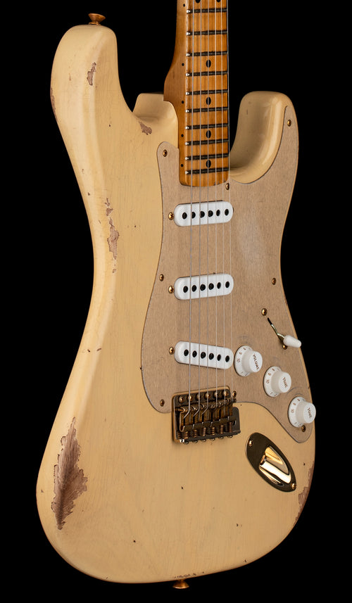 Fender Custom Shop LTD '55 Bone Tone Strat Relic - Aged Honey Blonde with Gold Hardware #81679