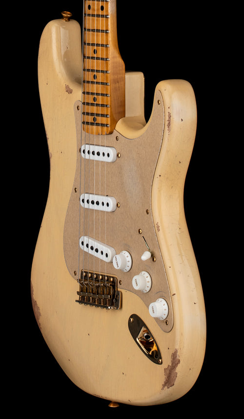 Fender Custom Shop LTD '55 Bone Tone Strat Relic - Aged Honey Blonde with Gold Hardware #81679