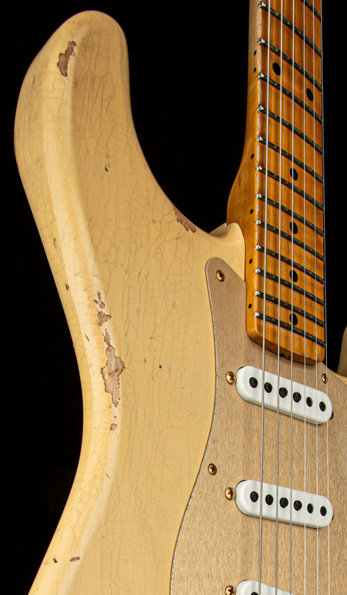 Fender Custom Shop LTD '55 Bone Tone Strat Relic - Aged Honey Blonde with Gold Hardware #81679