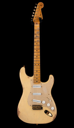 Fender Custom Shop LTD '55 Bone Tone Strat Relic - Aged Honey Blonde with Gold Hardware #81679