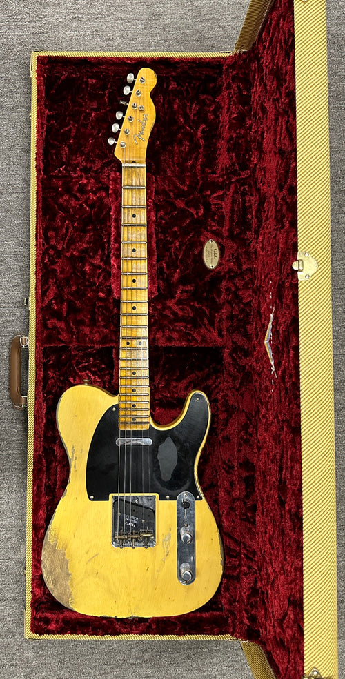 Used Fender Custom Shop 1951 Nocaster Heavy Relic (2018) - Faded Nocaster Blonde #18058 with Original Hard Case