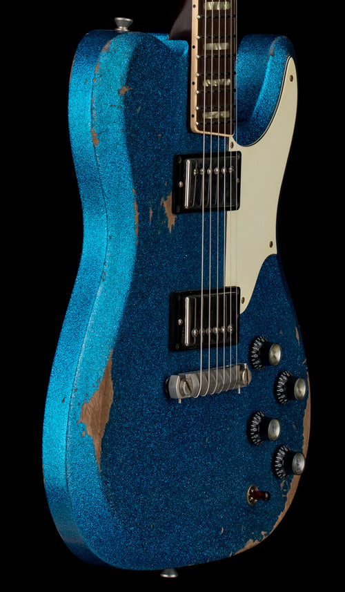 Castedosa Guitars Marianna Bevel - Aged Blue Sparkle #504