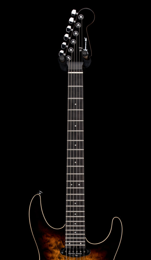 Charvel Pro-Mod Plus Dinky DK24 HSS 2PT QM - Amber Tiger Eye #00282