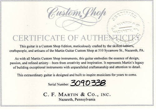 Martin Custom Shop 00-28 Style Sinker Redwood/Pale Moon Ebony #90338 (Empire Music Spec)