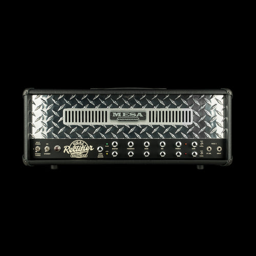 MESA/Boogie 90s Dual Rectifier Mod I - Black Taurus with Polished Diamond Plate #62254
