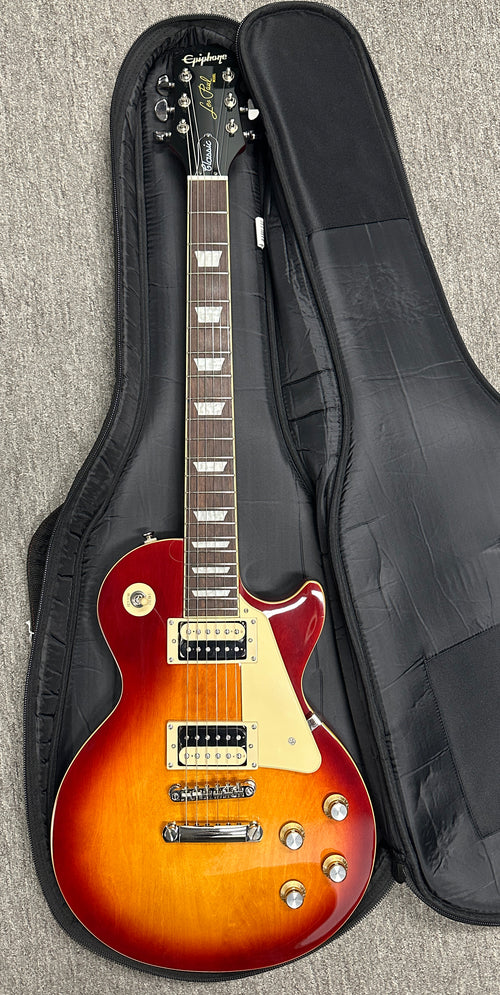 Used Epiphone Les Paul Classic (2022) - Heritage Cherry Sunburst #35824 with Gig Bag