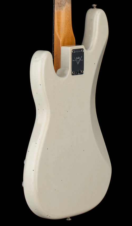 Used Fender Custom Shop '63 P Bass Journeyman Relic - Aged Olympic White #72149 with Original Hard Case