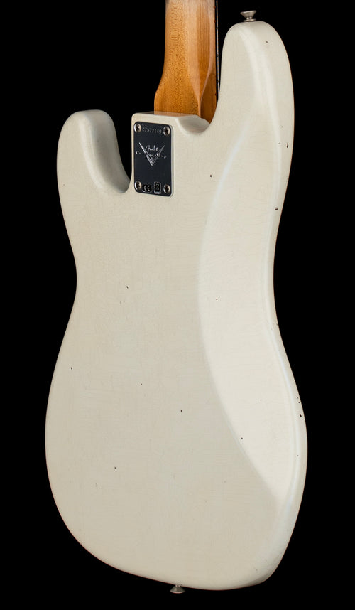 Used Fender Custom Shop '63 P Bass Journeyman Relic - Aged Olympic White #72149 with Original Hard Case