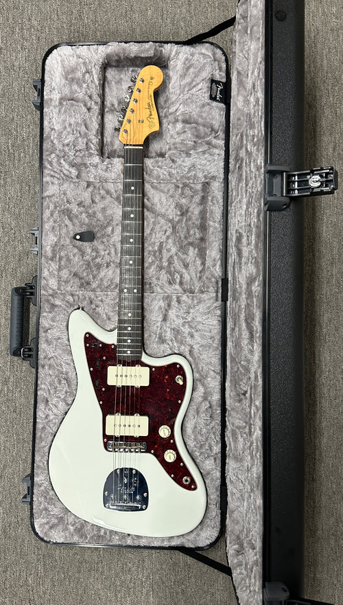 Used Fender MIJ Japan Traditional '60s Jazzmaster - Olympic White #08082 with Hard Case