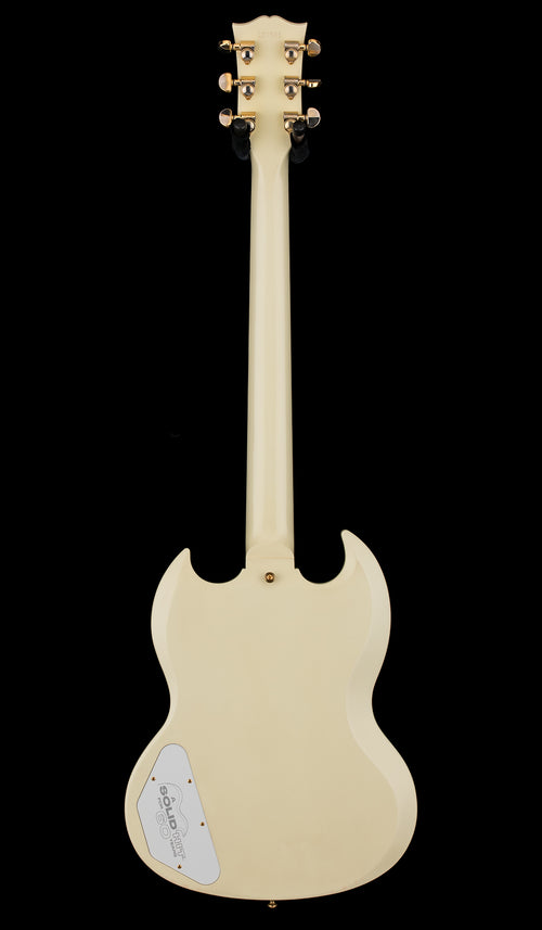 Used Gibson Custom Shop 60th Anniversary 1961 Les Paul SG Custom With Sideways Vibrola (2021) - Polaris White #07561 with Original Hard Case