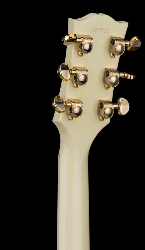 Used Gibson Custom Shop 60th Anniversary 1961 Les Paul SG Custom With Sideways Vibrola (2021) - Polaris White #07561 with Original Hard Case