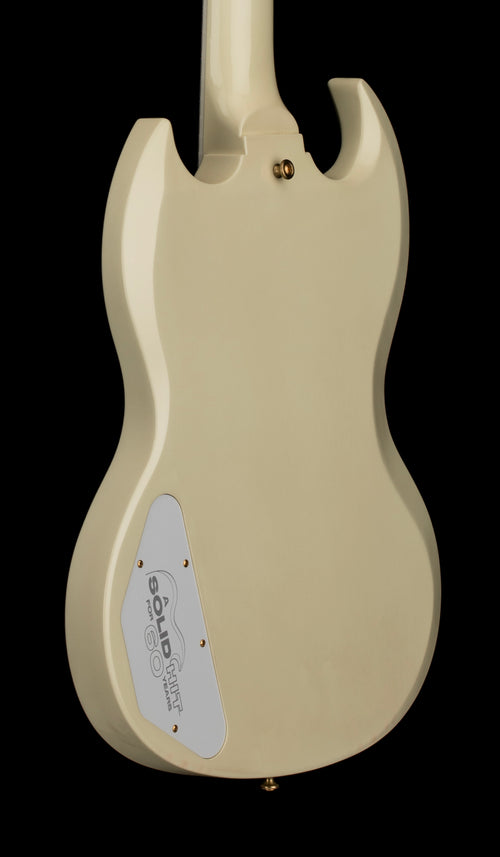 Used Gibson Custom Shop 60th Anniversary 1961 Les Paul SG Custom With Sideways Vibrola (2021) - Polaris White #07561 with Original Hard Case