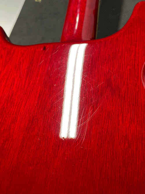 Used Hamer Newport Pro Custom (2005) - Ruby Red #53822 with Original Hard Case
