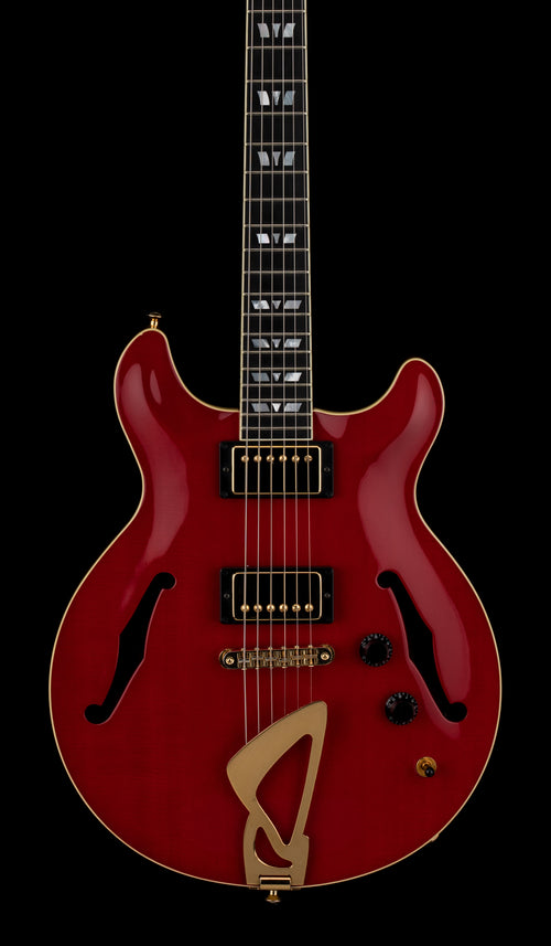 Used Hamer Newport Pro Custom (2005) - Ruby Red #53822 with Original Hard Case