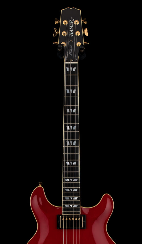 Used Hamer Newport Pro Custom (2005) - Ruby Red #53822 with Original Hard Case