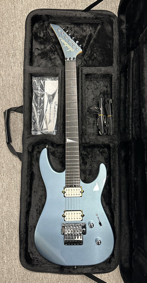 Used Jackson MJ Series Dinky DKRP (2021) - Ice Blue Metallic #00708 with Original Case