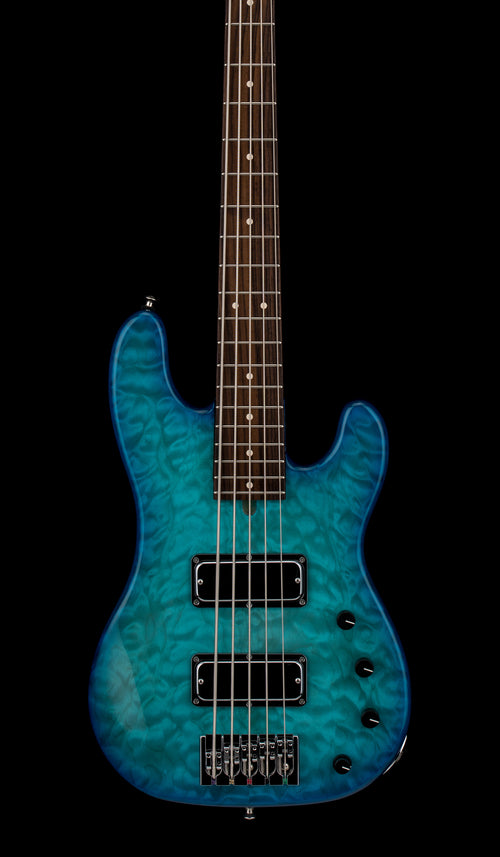 Used Mike Lull Custom PT5 Bass (2025) - Light Blue Burst #3993 with Gig Bag