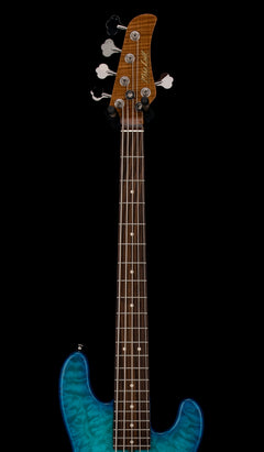 Used Mike Lull Custom PT5 Bass (2025) - Light Blue Burst #3993 with Gig Bag