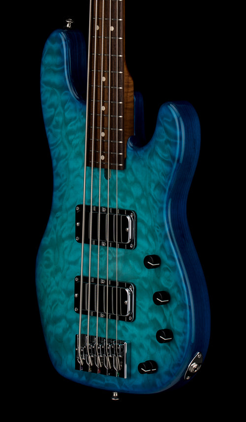 Used Mike Lull Custom PT5 Bass (2025) - Light Blue Burst #3993 with Gig Bag
