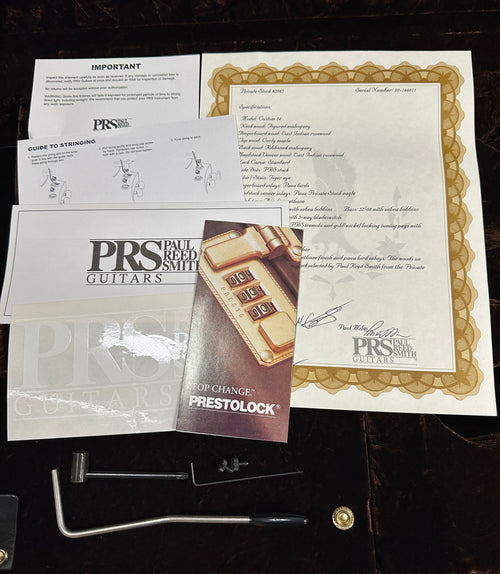 Used PRS Private Stock #2843 Custom 24 Curly Maple (2010) - Tiger Eye #66911 with Original Hard Case