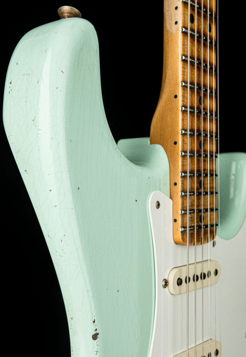 Fender Custom Shop 1958 Stratocaster Relic - Super Faded Aged Surf Green #77735