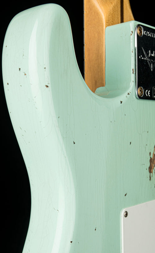 Fender Custom Shop 1958 Stratocaster Relic - Super Faded Aged Surf Green #77735