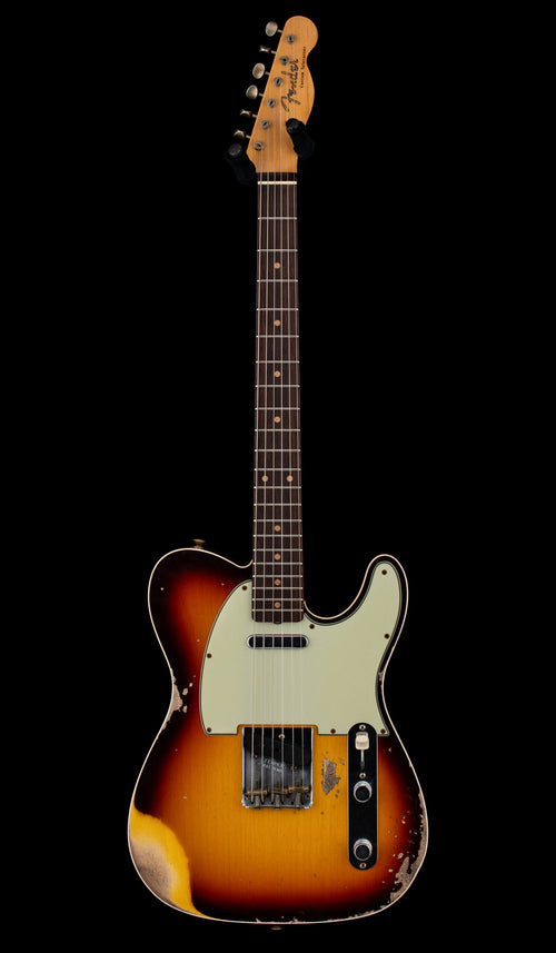 Fender Custom Shop 1960 Telecaster Custom Heavy Relic - Super Fade Aged Chocolate 3-Color Sunburst #74309