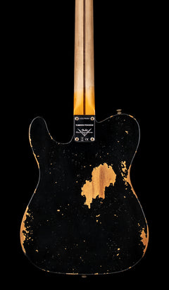 Fender Custom Shop Limited Edition Cunife Blackguard Telecaster Heavy Relic - Aged Black #79542