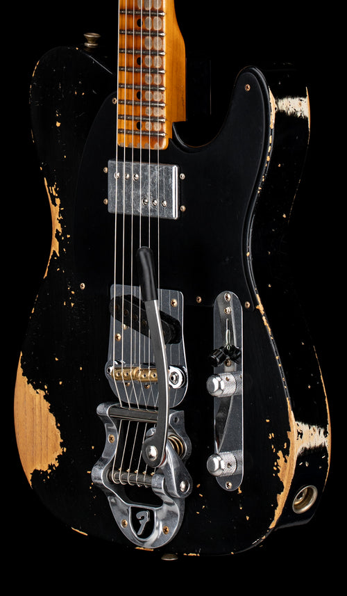 Fender Custom Shop Limited Edition Cunife Blackguard Telecaster Heavy Relic - Aged Black #79542