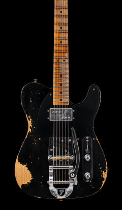 Fender Custom Shop Limited Edition Cunife Blackguard Telecaster Heavy Relic - Aged Black #79542