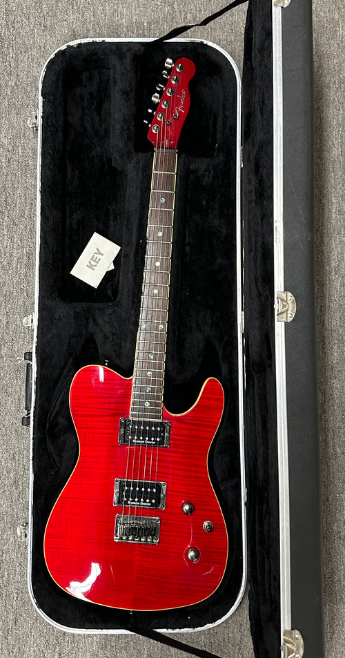 Used Fender Special Edition Custom Telecaster FMT HH - Crimson Red Transparent #21994 with Hard Case