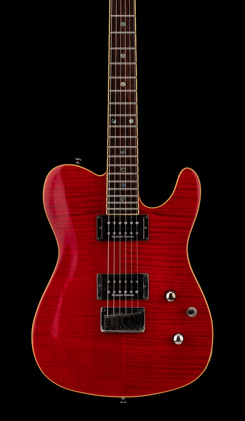 Used Fender Special Edition Custom Telecaster FMT HH - Crimson Red Transparent #21994 with Hard Case