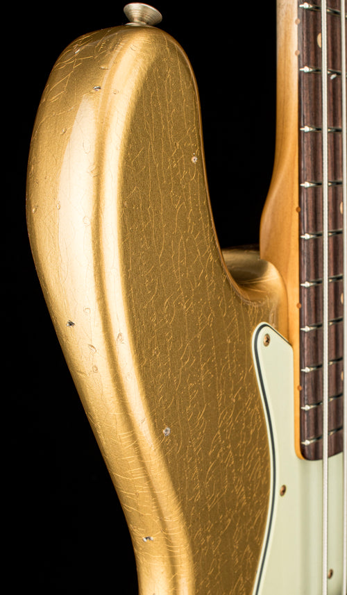 Fender Custom Shop 1963 Jazz Bass Journeyman Relic - Aged Aztec Gold #91514