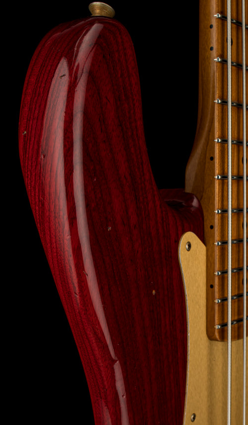 Fender Custom Shop Empire '58 Precision Bass Journeyman Relic - Aged Crimson Transparent #87935
