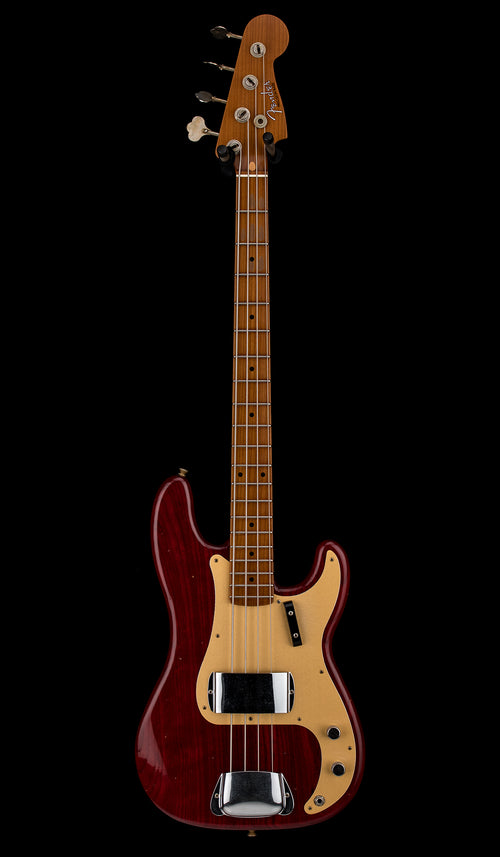Fender Custom Shop Empire '58 Precision Bass Journeyman Relic - Aged Crimson Transparent #87935
