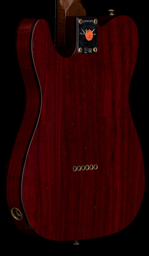 Fender Custom Shop Limited Edition Telecaster Custom Journeyman Relic - Aged Crimson Transparent #91563