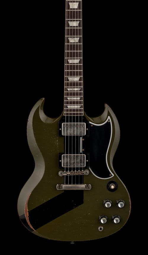 Gibson Custom Shop M2M 1961 SG Standard Striped Murphy Lab Heavy Aged - Olive Drab #00321