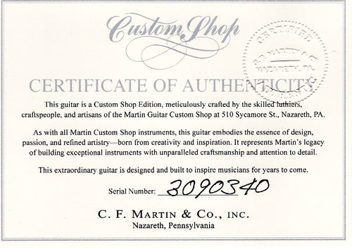 Martin Custom Shop 00-28 Style Sinker Redwood/Pale Moon Ebony #90340 (Empire Music Spec)