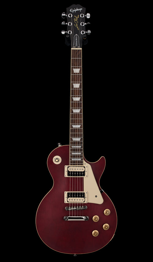 Used Epiphone Limited Edition Les Paul Traditional Pro IV (2024) - Worn Wine Red #25700 with Gig Bag