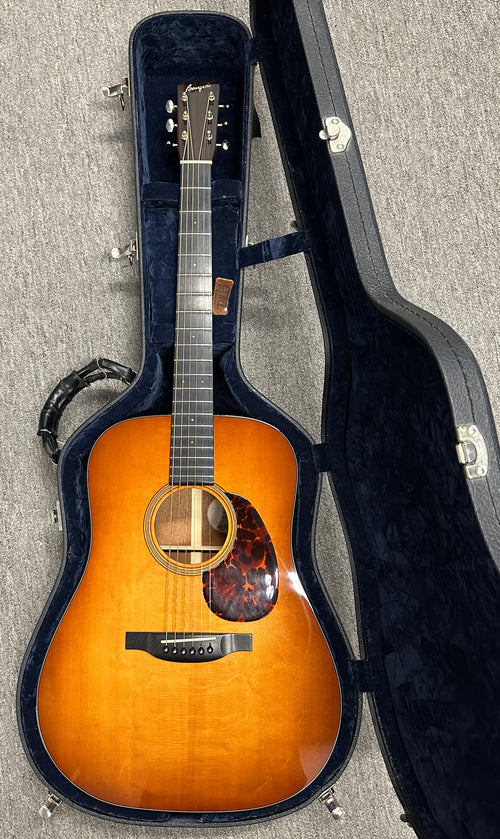 Used Bourgeois Custom Country Boy Dreadnought (2007) - Sunburst #004103 with Original Hard Case