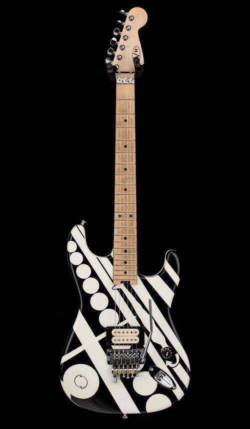 Used EVH Striped Series Circles (2014) - Black and White Crop Circles #00889