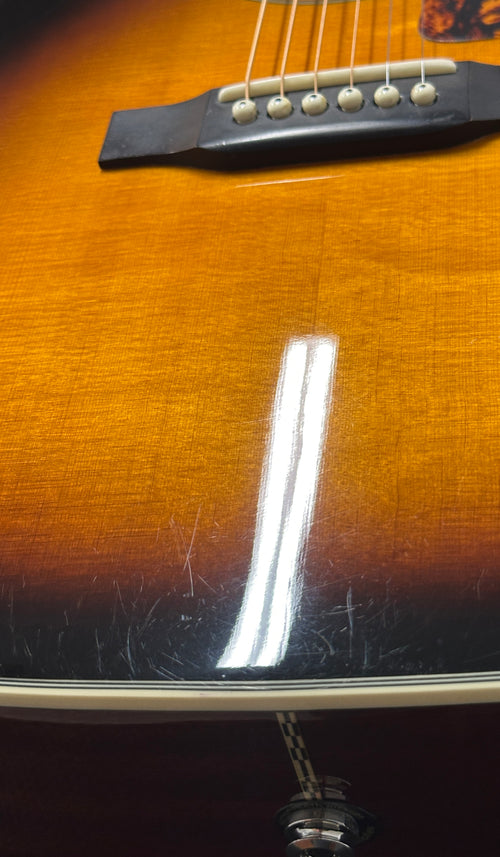 Used Epiphone Masterbilt DR-500MCE (2015) - Vintage Sunburst #19374 with Hard Case