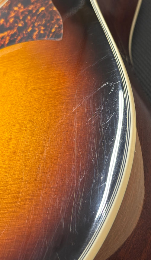 Used Epiphone Masterbilt DR-500MCE (2015) - Vintage Sunburst #19374 with Hard Case