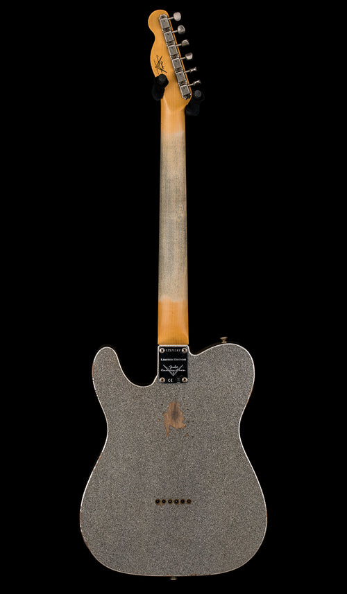 Used Fender Custom Shop LTD 1961 Telecaster Relic (2023) - Aged Silver Sparkle #71167 with Original Hard Case