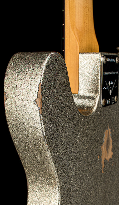 Used Fender Custom Shop LTD 1961 Telecaster Relic (2023) - Aged Silver Sparkle #71167 with Original Hard Case