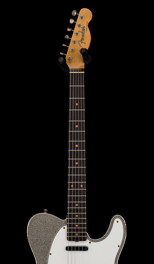 Used Fender Custom Shop LTD 1961 Telecaster Relic (2023) - Aged Silver Sparkle #71167 with Original Hard Case