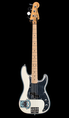 Used Fender Steve Harris Precision Bass (2020) - Olympic White #95464 with Gig Bag
