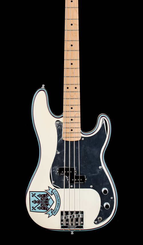 Used Fender Steve Harris Precision Bass (2020) - Olympic White #95464 with Gig Bag