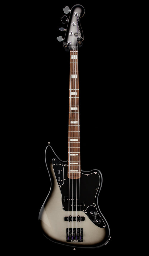 Used Fender Troy Sander Jaguar Bass (2013) - Silverburst #733364 with Original Gig Bag